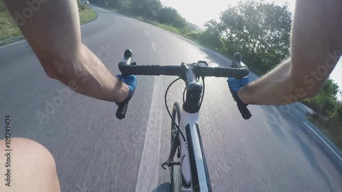 Man cycling