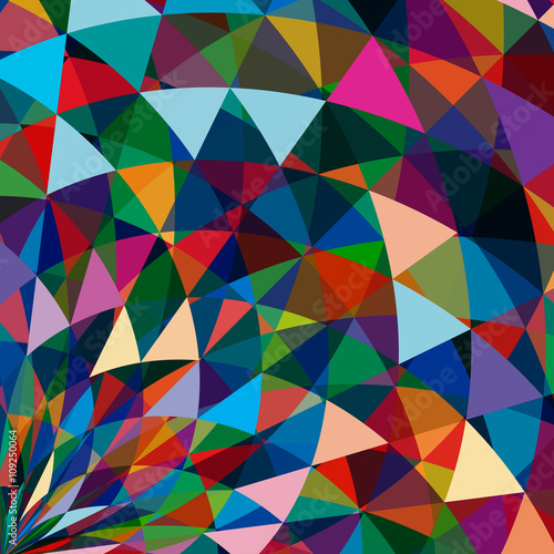 Multicolor abstract bright background with triangles