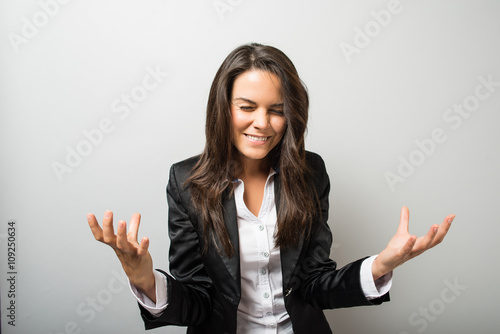 business woman misunderstanding