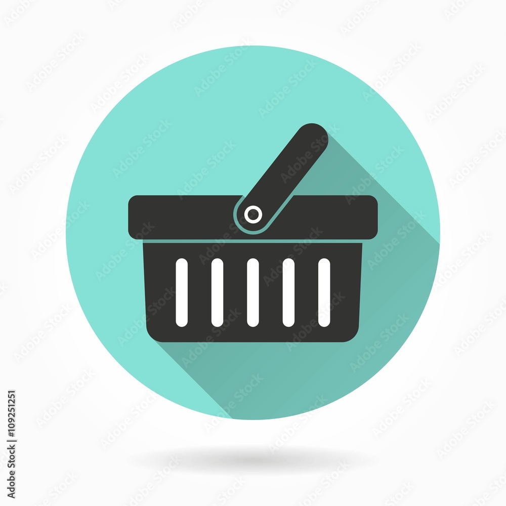 Shopping basket vector icons. Shopping basket vector icons.