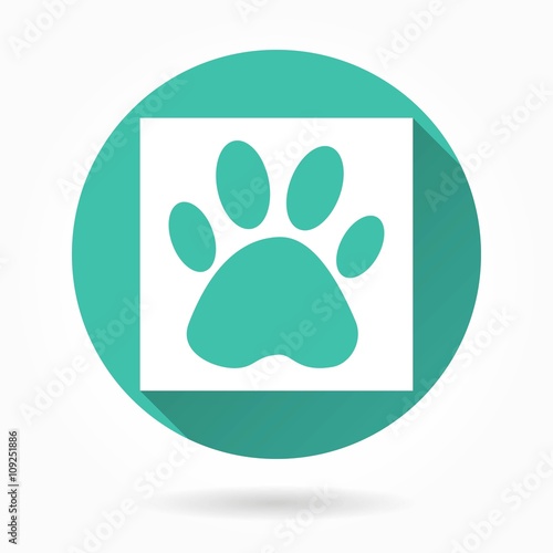 Paw  vector icons.