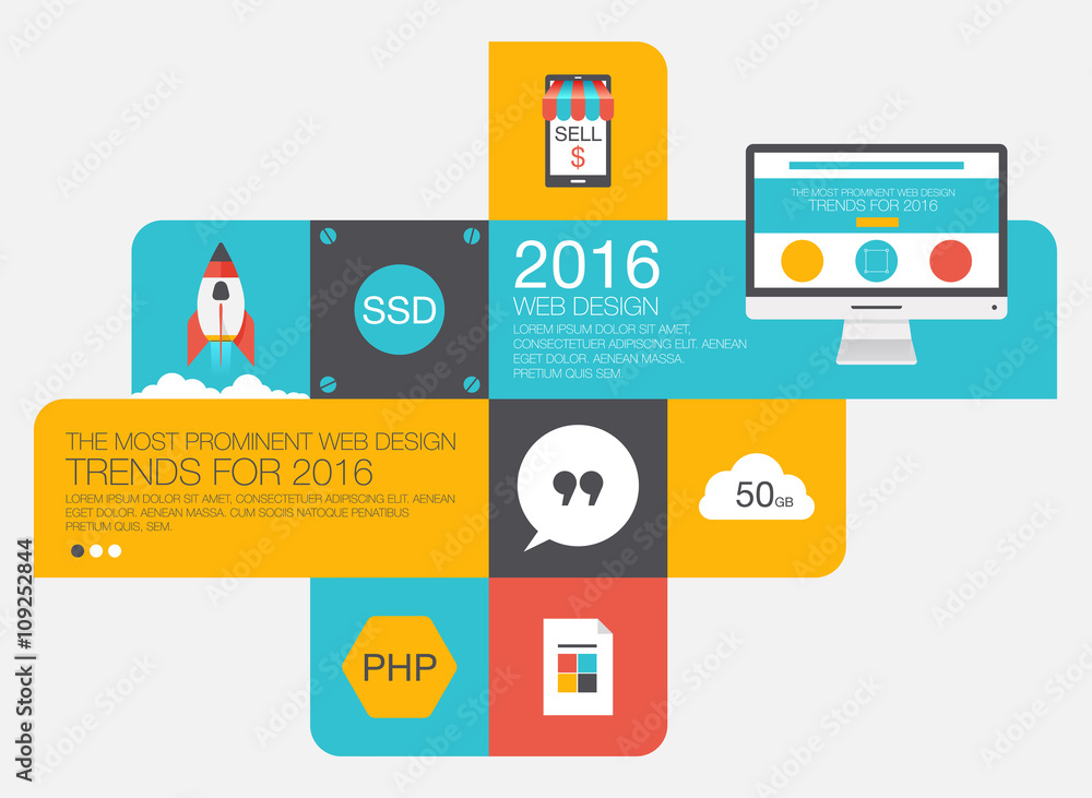 Flat designed banners for graphic design and web design. Vector Flat designed banners for graphic design and web design. Vector