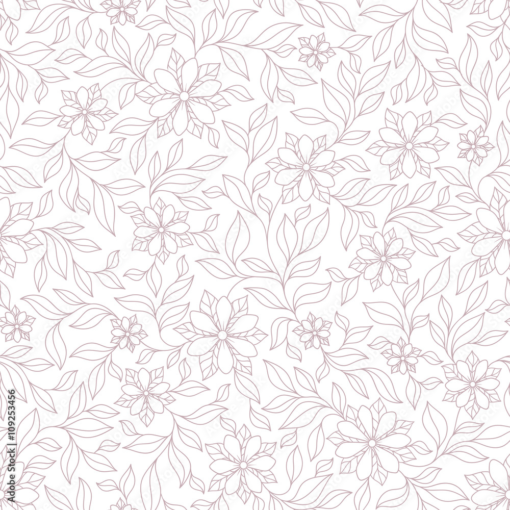 Ornate violet and pink floral seamless texture, endless pattern Ornate violet and pink floral seamless texture, endless pattern