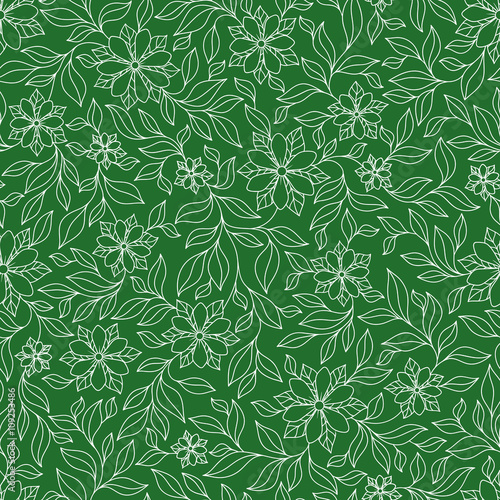 Seamless texture with flowers. Endless floral pattern.