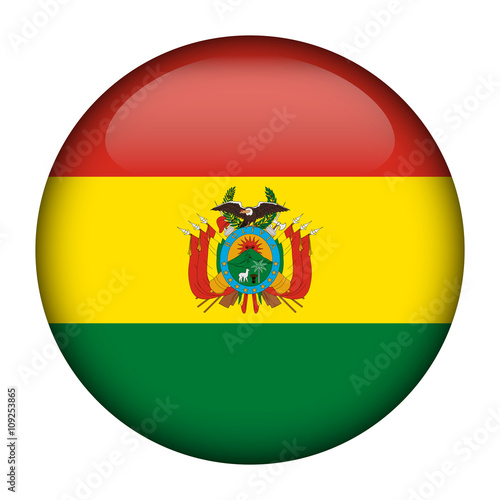 Flag of Bolivia  Glossy Button