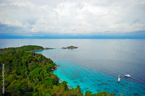 Top view on similan island viewpoint