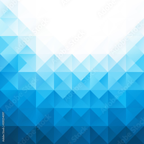 Blue Grid Mosaic Background, Creative Design Templates