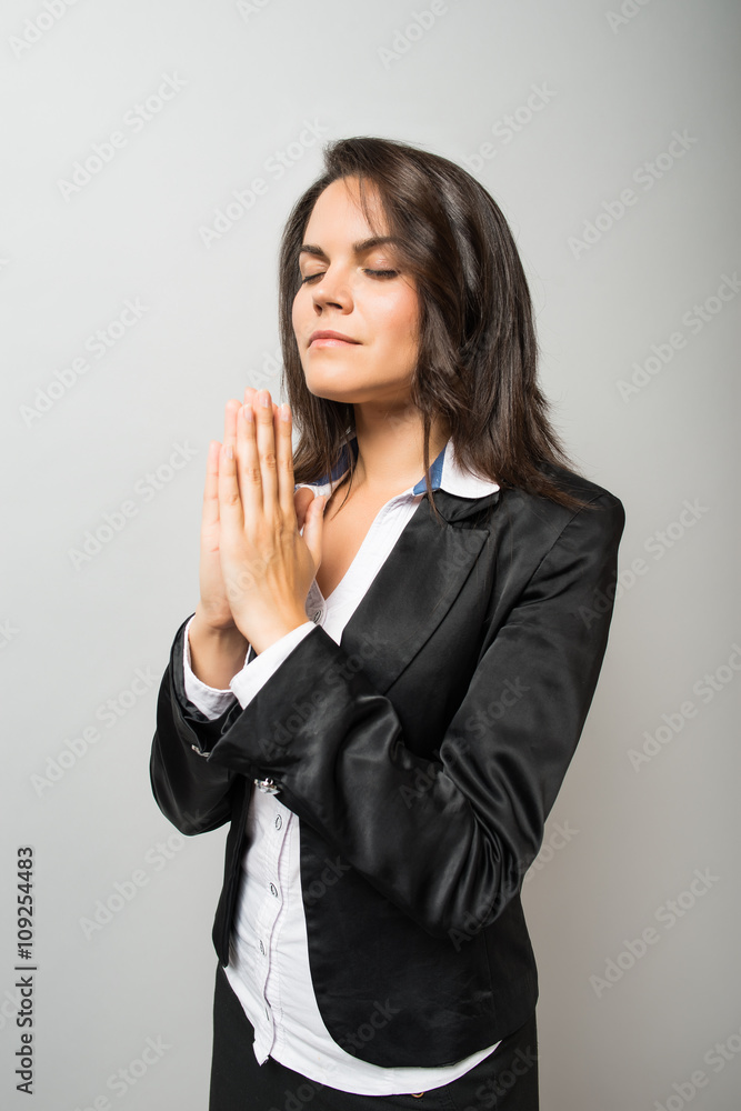 Woman prayer, meditation Woman prayer, meditation