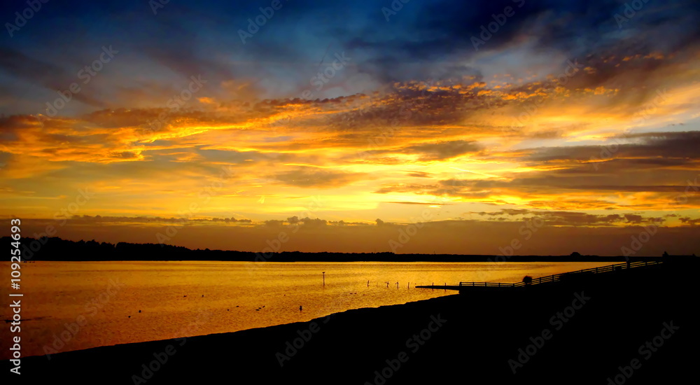 Fototapeta premium Sunset in Holland