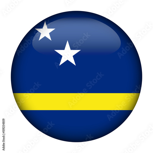 Flag of Curacao Glossy Button