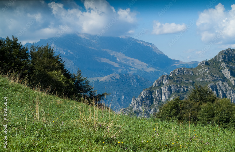 Obraz premium Piani d'Erna View