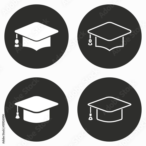 Graduation - vector icon.