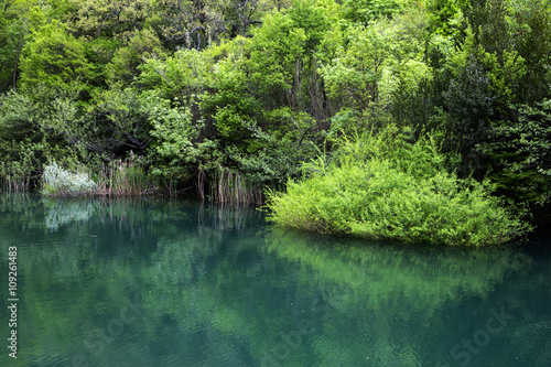 Beautiful Cetina river landscape in Croatia
