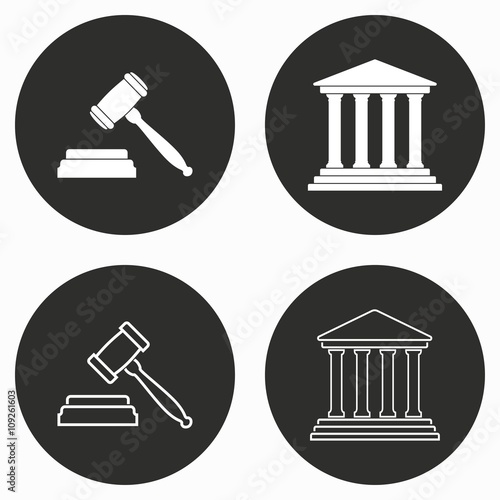 Court - vector icon.