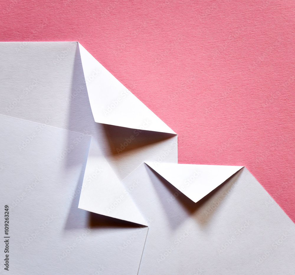 white folded papers white folded papers