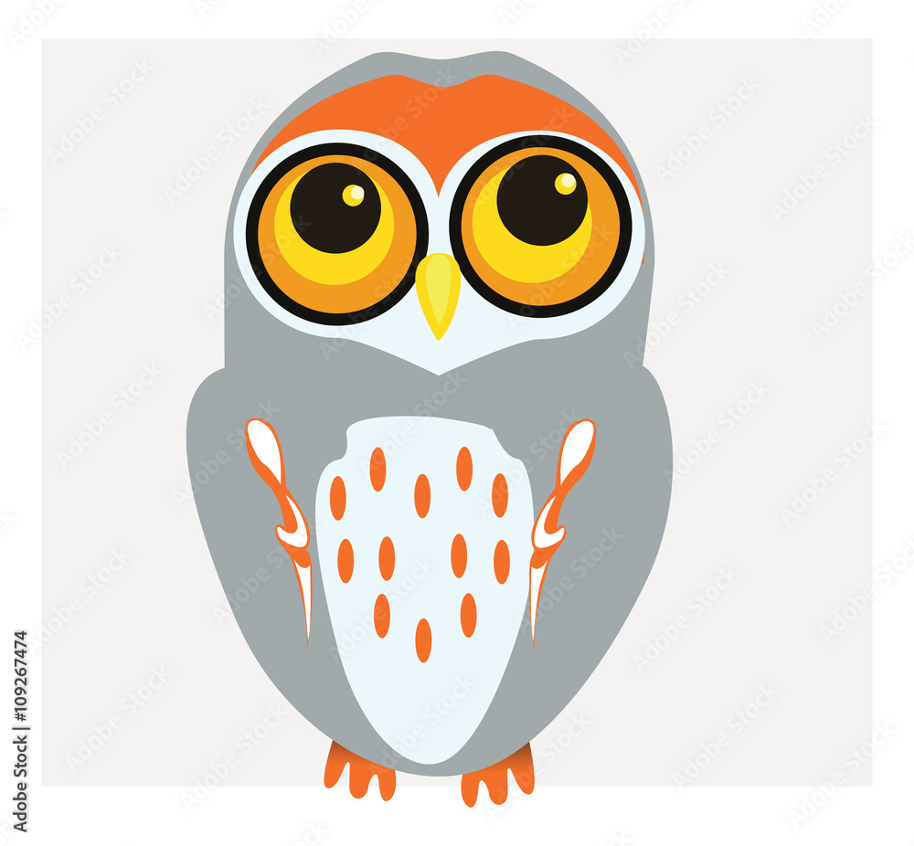 Vector of Bright Owl