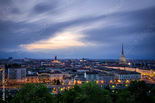 Turin (Torino), high definition panorama at twilight1 © Marco Saracco