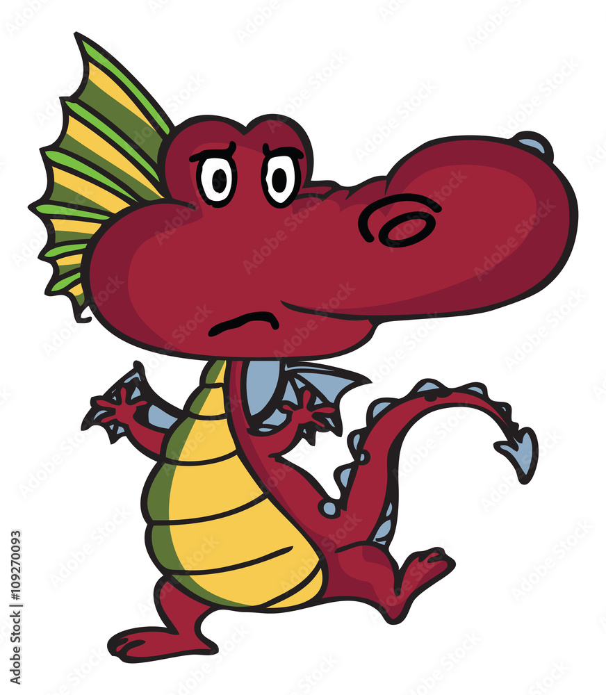 Obraz premium cute dinosaur monsters