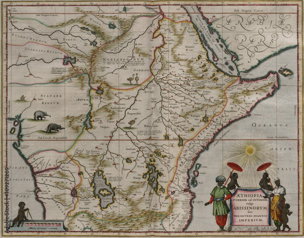 Naklejka premium vintage map 