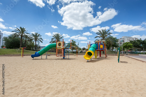 children's slides and playgrounds