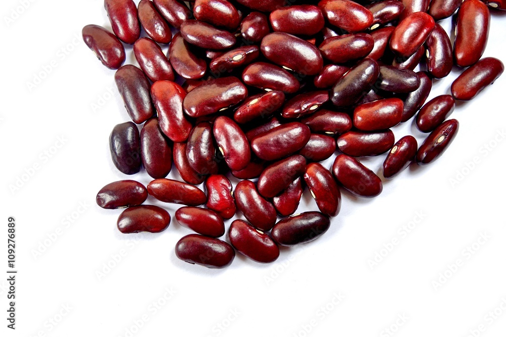 Red Bean on white background Red Bean on white background