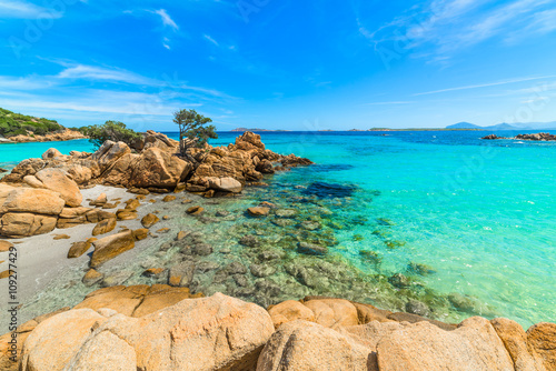 Capriccioli beach in Costa Smeralda, Sardinia photo