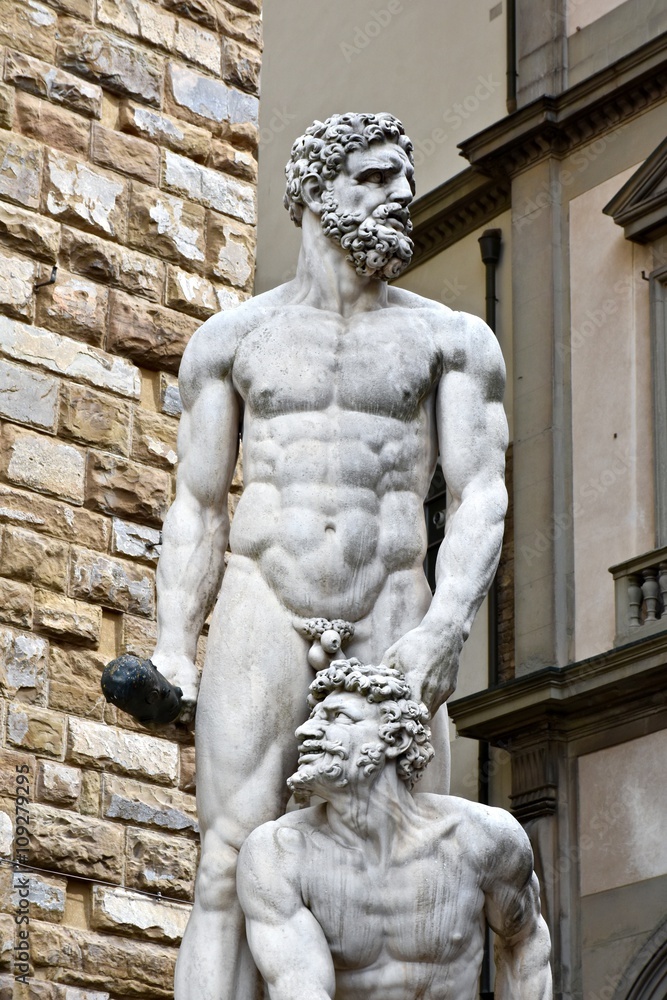 Roman statues in Florence Italy