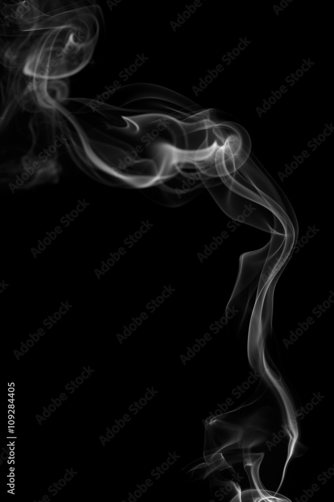 Abstract gray smoke from the incense sticks. Abstract gray smoke from the incense sticks.