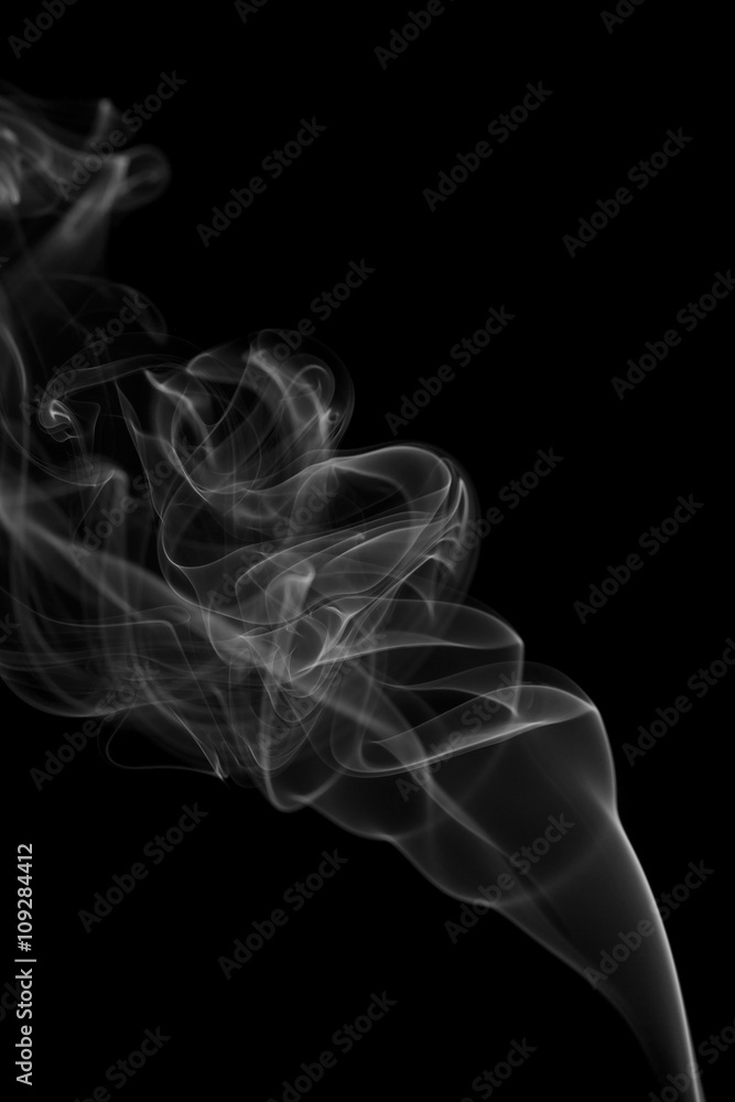 Abstract gray smoke from the incense sticks. Abstract gray smoke from the incense sticks.