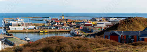 helgoland city from hill