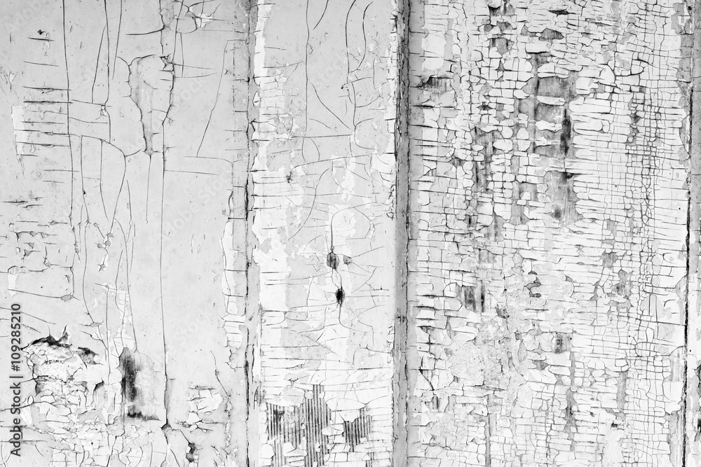 Fototapeta premium Wooden texture with scratches and cracks