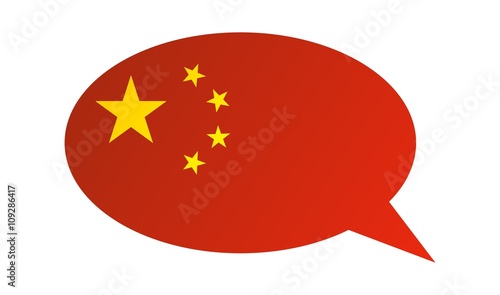 Conversation bubble of the China