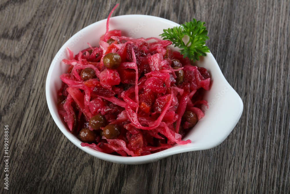 Viniagrette russian salad Viniagrette russian salad