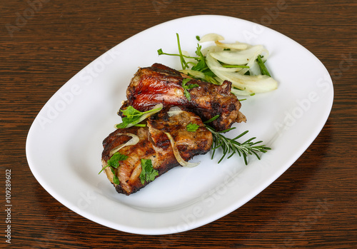 Fototapeta Naklejka Na Ścianę i Meble -  Grilled pork ribs