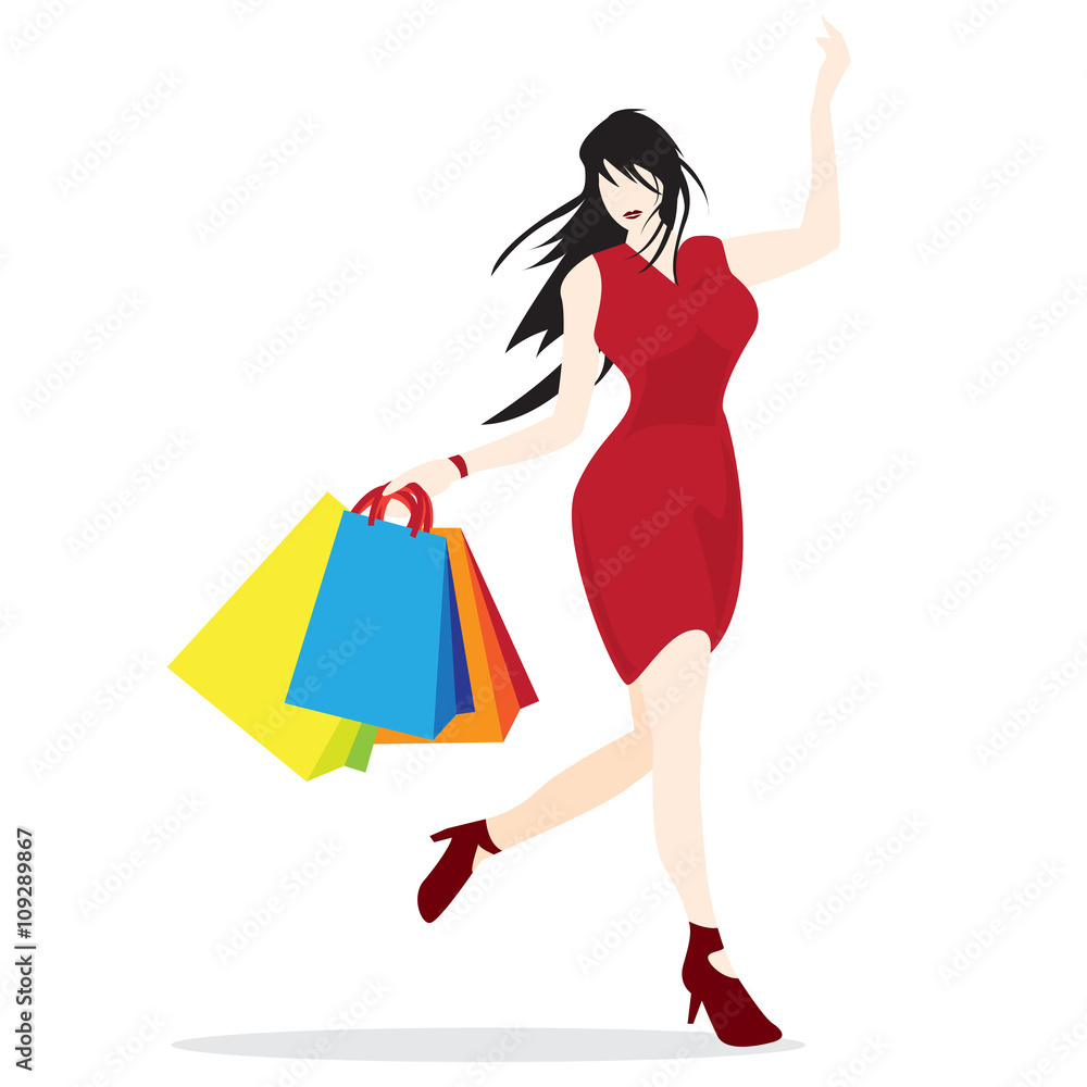 sale woman shopping A