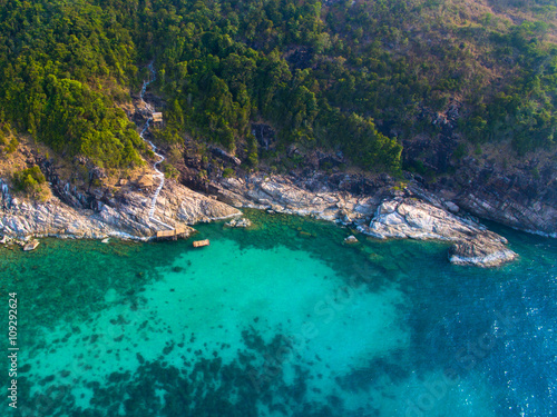 Aerial view Koh Phangan Thailand