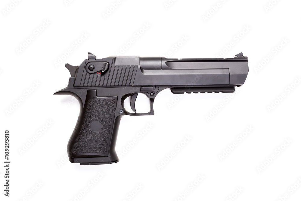 hand gun isolated on white background hand gun isolated on white background