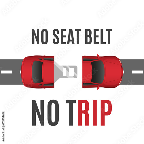 Safety belt conceptual background.