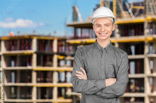 Young male architect