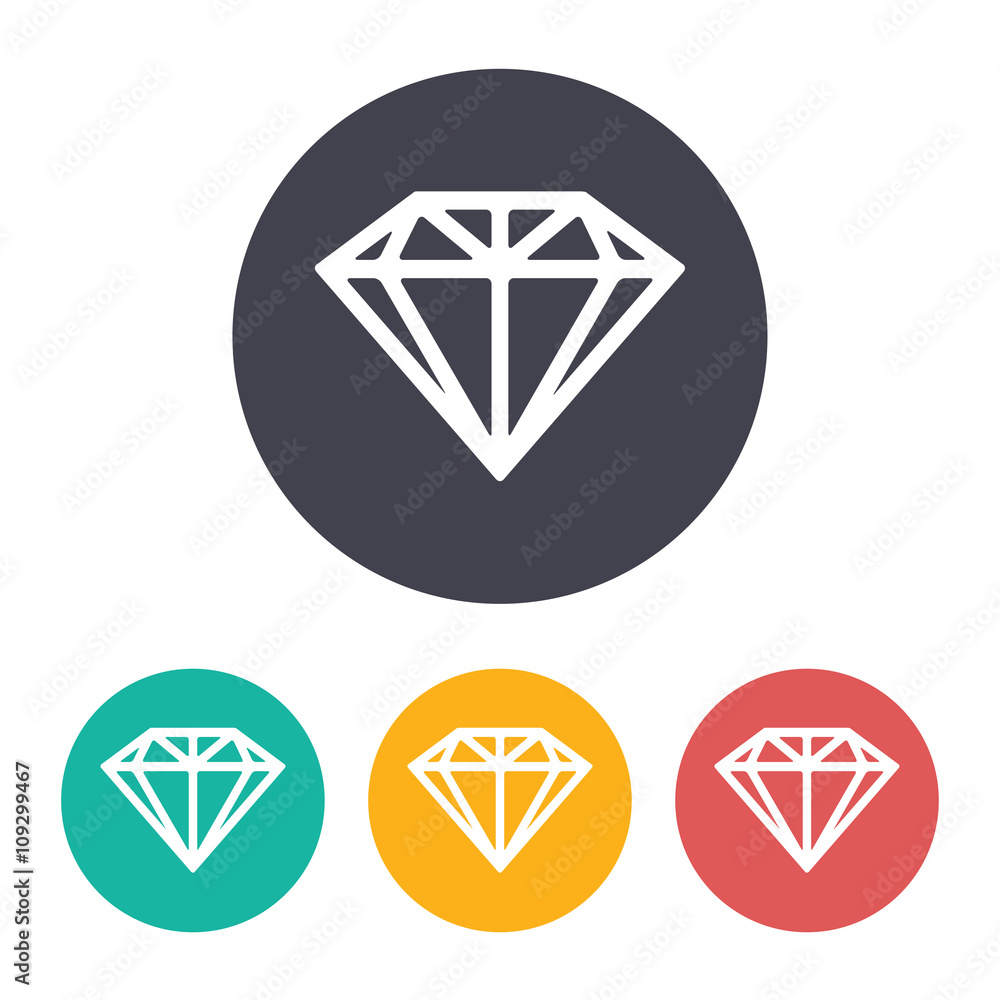 Vector diamond icon Vector diamond icon