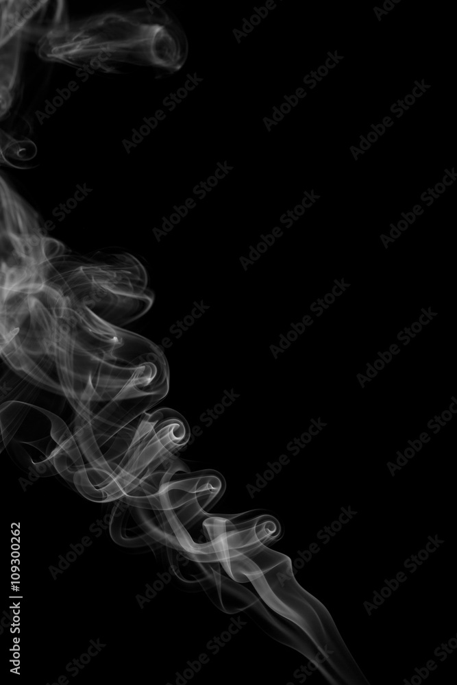 Abstract gray smoke from the incense sticks. Abstract gray smoke from the incense sticks.