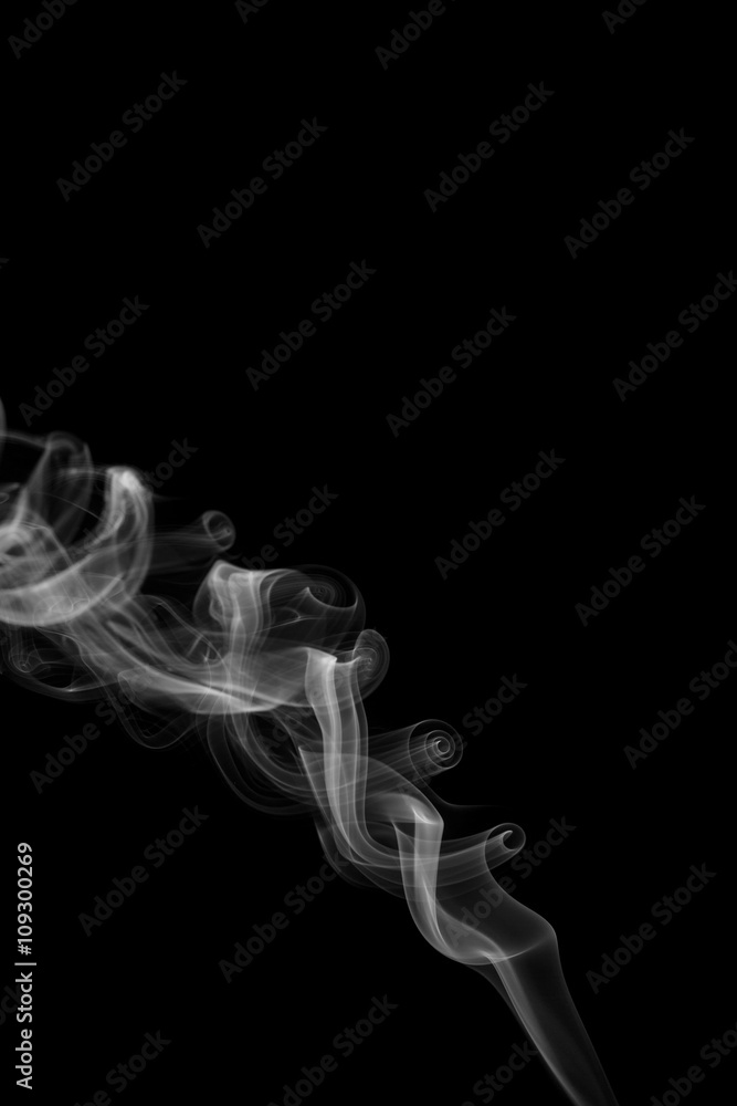Abstract gray smoke from the incense sticks. Abstract gray smoke from the incense sticks.