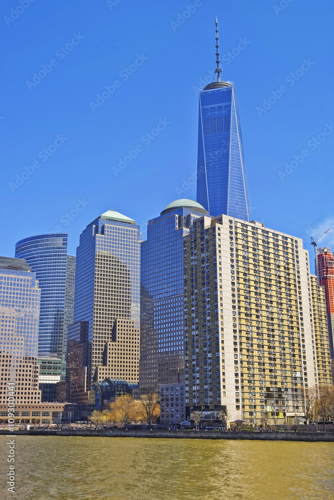 World Financial Center skyscrapers at Battery Park City Lower Manhattan