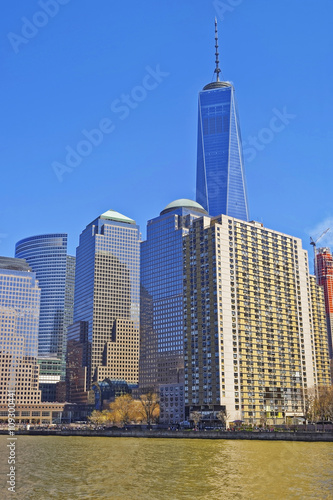 World Financial Center skyscrapers at Battery Park City Lower Manhattan