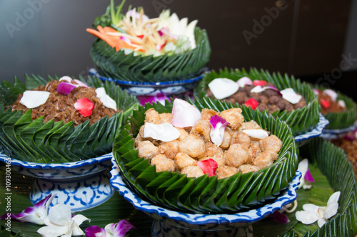 side dishes Rice in ice water photo