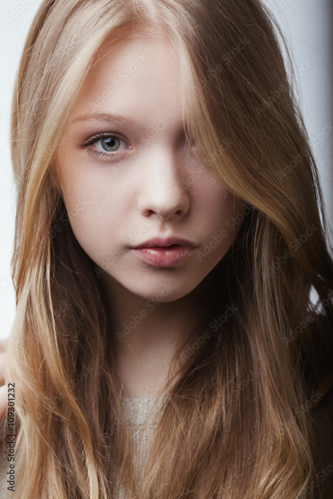 beautiful blond teen girl portrait beautiful blond teen girl portrait