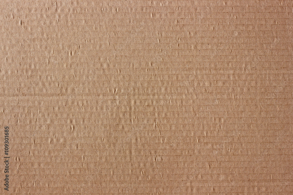Fototapeta premium Corrugated brown cardboard. Background.