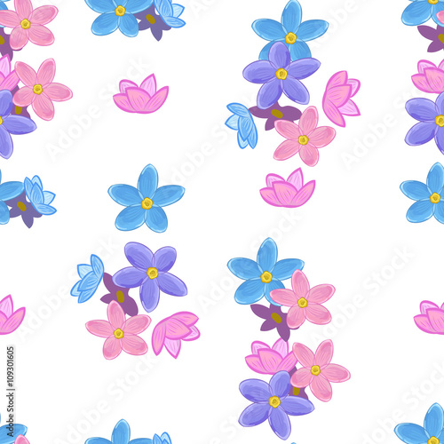Seamless forget-me-not pattern © lolya1988
