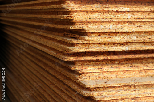 Pressed wooden panel