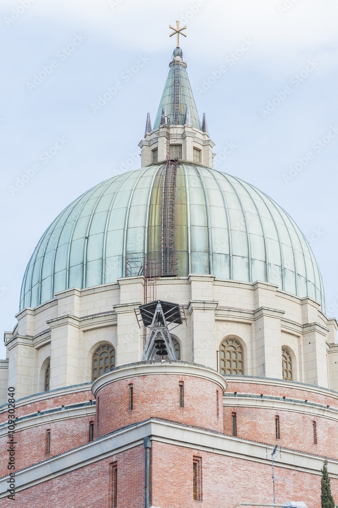 Obraz premium The military Memorial Church in Udine, Italy.